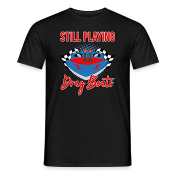 Speedboat Racing Design for Racing Boaters - Men's T-Shirt - black - Front - AI Model Male 178 light (178cm)