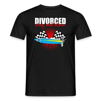 Conception de bateaux de course pour les courses de dragsters - T-shirt homme - noir - Devant - AI Model Male 178 light (178cm)