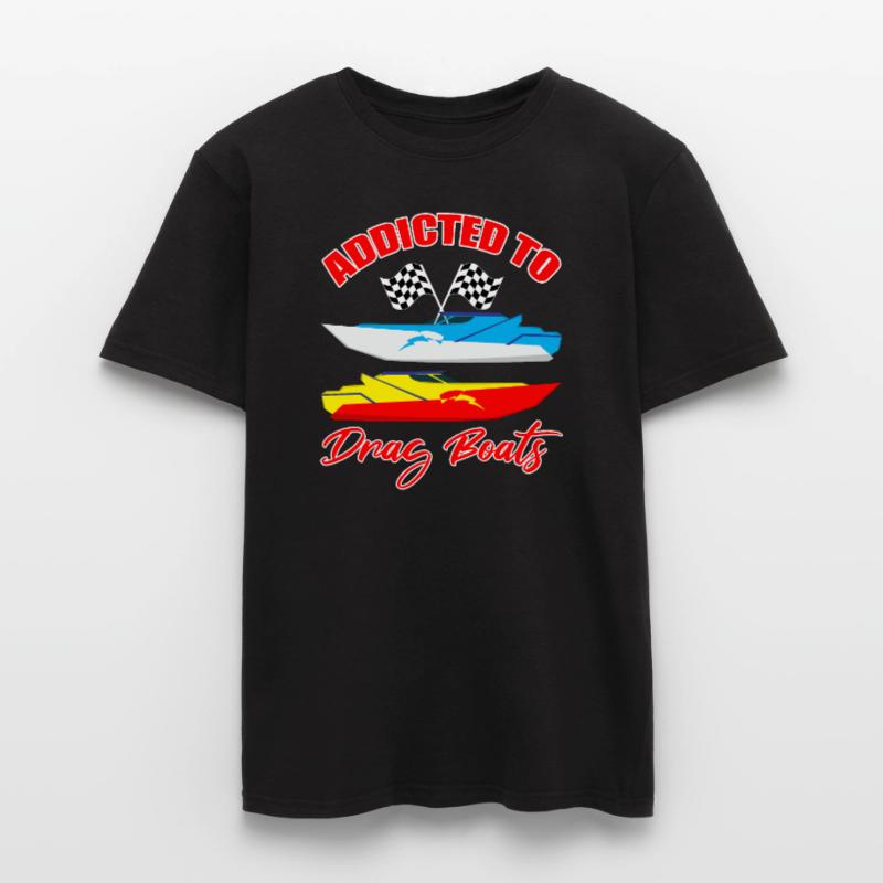 Conception de bateau de traînée pour les conducteurs de bateaux de course T-shirt homme