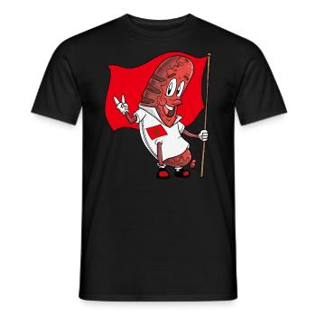 Marokkanische Schweinsbratwurst - Männer T-Shirt - Schwarz - Vorne - AI Model Male 178 light (178cm)