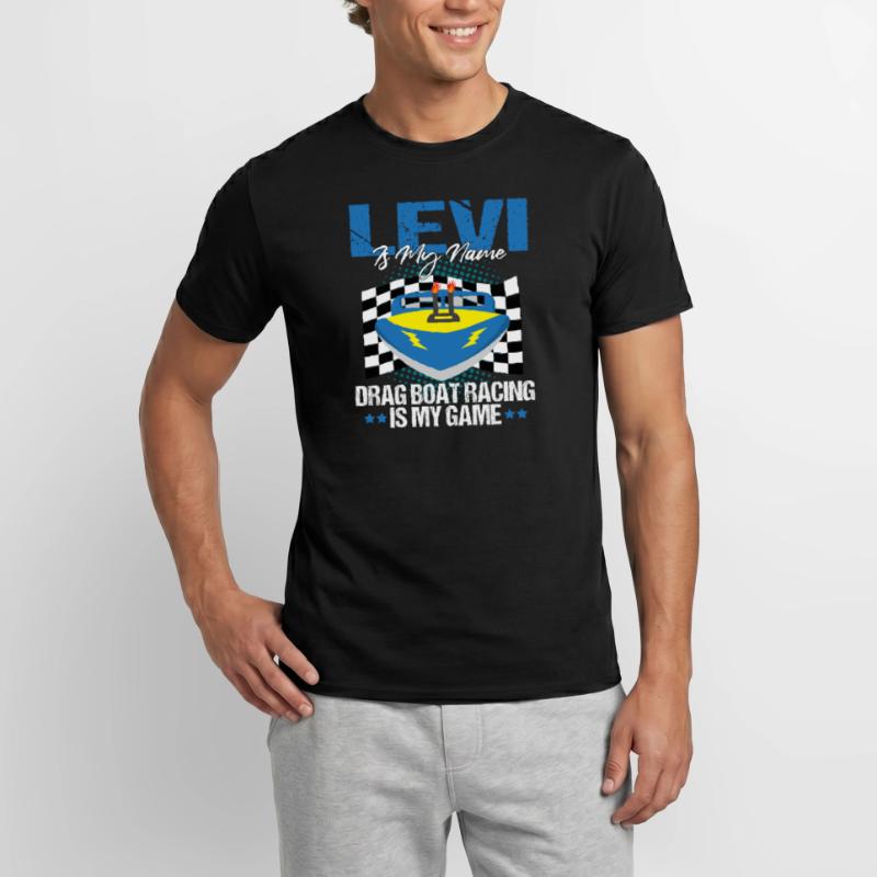 Conception de bateau de traînée pour les conducteurs de bateaux de course T-shirt homme