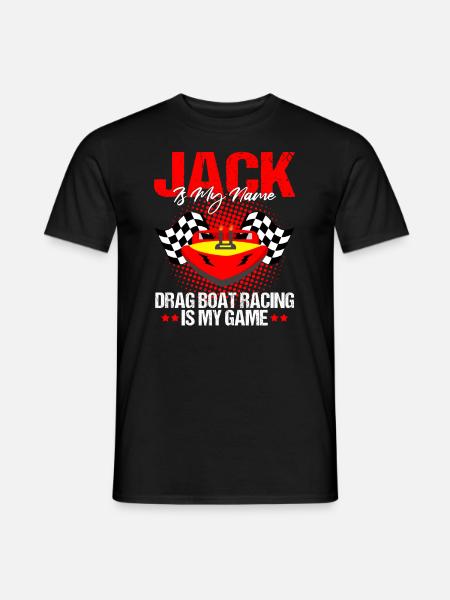 Drag Boot Design für Rennbootfahrer - Männer T-Shirt - Schwarz
