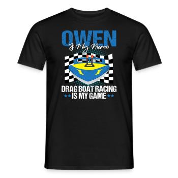 Speedboat Racing Design for Racing Boaters - Men's T-Shirt - black - Front - AI Model Male 178 light (178cm)