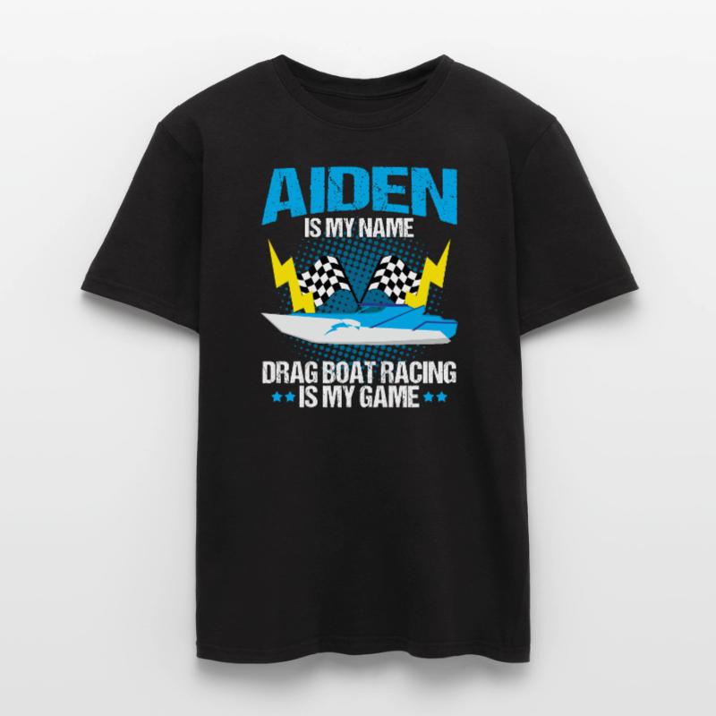 Conception de bateau de traînée pour les conducteurs de bateaux de course T-shirt homme
