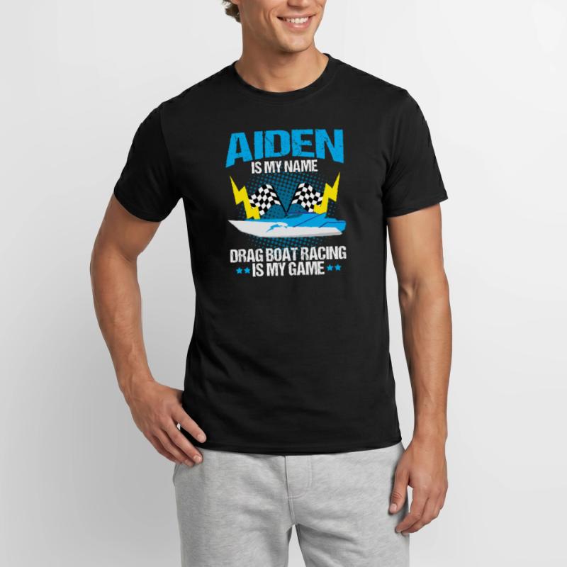 Conception de bateau de traînée pour les conducteurs de bateaux de course T-shirt homme