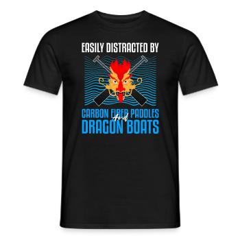 Course de bateaux chinois pour les entraîneurs de bateaux-dragons - T-shirt homme - noir - Devant - AI Model Male 178 light (178cm)