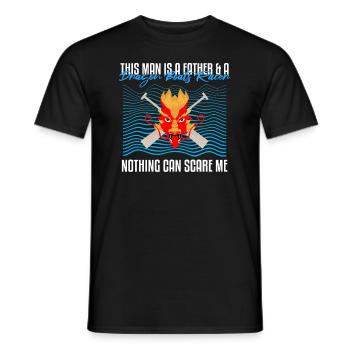 Dragon Boat Theme for Dragon Boat Paddling - Men's T-Shirt - black - Front - AI Model Male 178 light (178cm)