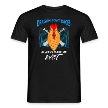 Conception de course de bateaux-dragons pour bateau-dragon - T-shirt homme - noir - Devant - AI Model Male 178 light (178cm)