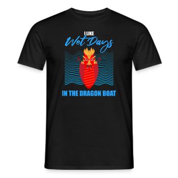 Course de bateaux chinois pour les entraîneurs de bateaux-dragons - T-shirt homme - noir - Devant - AI Model Male 178 light (178cm)