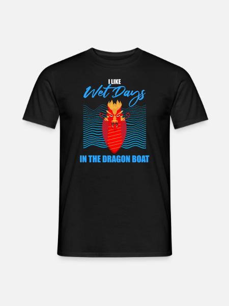 Chinesisches Bootsrennen für Drachenboot-Trainer - Männer T-Shirt - Schwarz