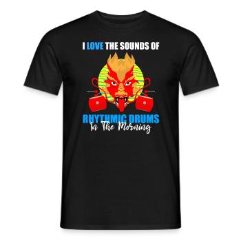 Dragon boating theme for dragon boat paddling - Men's T-Shirt - black - Front - AI Model Male 178 light (178cm)