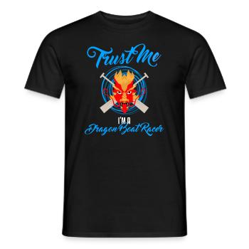 Dragon boating theme for dragon boat paddling - Men's T-Shirt - black - Front - AI Model Male 178 light (178cm)