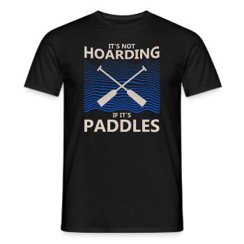 Dragon boating theme for dragon boat paddling - Men's T-Shirt - black - Front - AI Model Male 178 light (178cm)