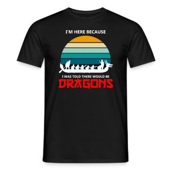 Drachenbootrennen Festival für Drachenboot - Männer T-Shirt - Schwarz - Vorne - AI Model Male 178 light (178cm)