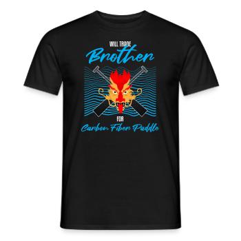 Course de bateaux chinois pour les entraîneurs de bateaux-dragons - T-shirt homme - noir - Devant - AI Model Male 178 light (178cm)