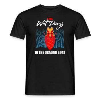 Dragon Boat Paddle pour le Festival de course de bateaux-dragons - T-shirt homme - noir - Devant - AI Model Male 178 light (178cm)
