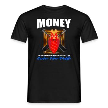 Dragon boating theme for dragon boat paddling - Men's T-Shirt - black - Front - AI Model Male 178 light (178cm)