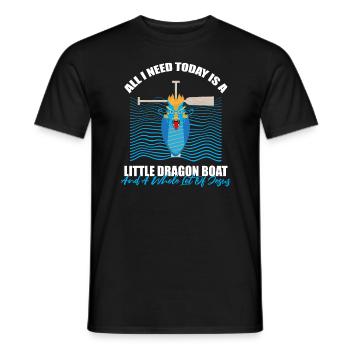 Entraîneur de bateaux-dragons pour les courses de bateaux chinois - T-shirt homme - noir - Devant - AI Model Male 178 light (178cm)