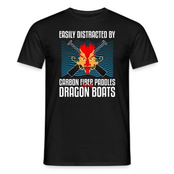Dragon Boat Trainer for Chinese Boat Racing - Men's T-Shirt - black - Front - AI Model Male 178 light (178cm)