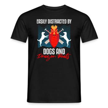 Conception de course de bateaux-dragons pour Dragon Boating - T-shirt homme - noir - Devant - AI Model Male 178 light (178cm)