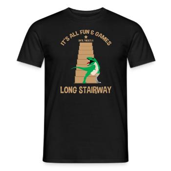 Beinprothesendesign und Beinprothesen - Männer T-Shirt - Schwarz - Vorne - AI Model Male 178 light (178cm)