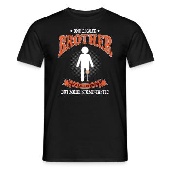 Artificial limb design for leg prosthesis - Men's T-Shirt - black - Front - AI Model Male 178 light (178cm)