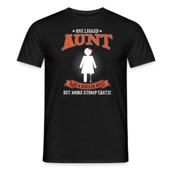 Beinprothesendesign und Beinprothesen - Männer T-Shirt - Schwarz - Vorne - AI Model Male 178 light (178cm)