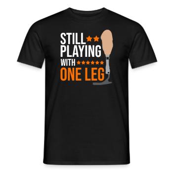 Beinprothesendesign und Beinprothesen - Männer T-Shirt - Schwarz - Vorne - AI Model Male 178 light (178cm)