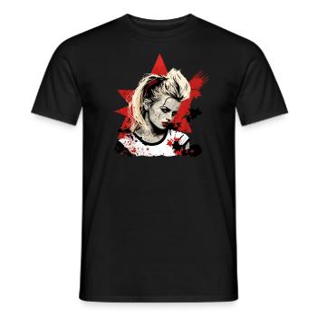Punk Girl - Men's T-Shirt - black - Front - AI Model Male 178 light (178cm)