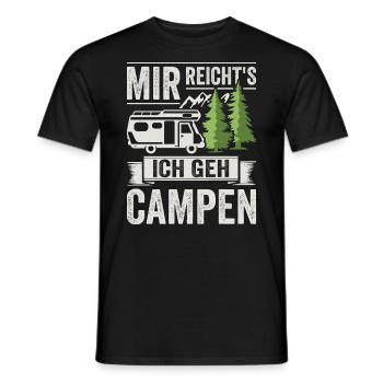 Mir reichts ich geh Campen Camping Wohnmobil - Männer T-Shirt - Schwarz - Vorne - AI Model Male 178 light (178cm)