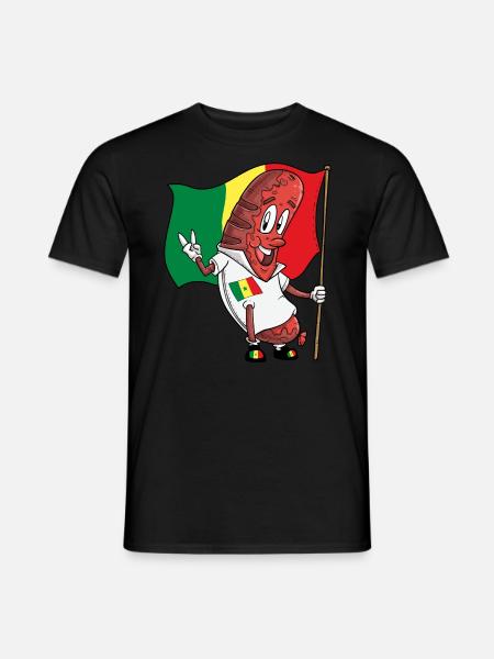 Bratwurst de porc sénégalais - T-shirt homme - noir