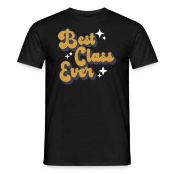 Best Class Ever Teacher - Männer T-Shirt - Schwarz - Vorne - AI Model Male 178 light (178cm)