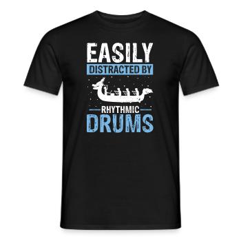 Dragon Boat Paddling for Dragon Boat Race Festival - Men's T-Shirt - black - Front - AI Model Male 178 light (178cm)