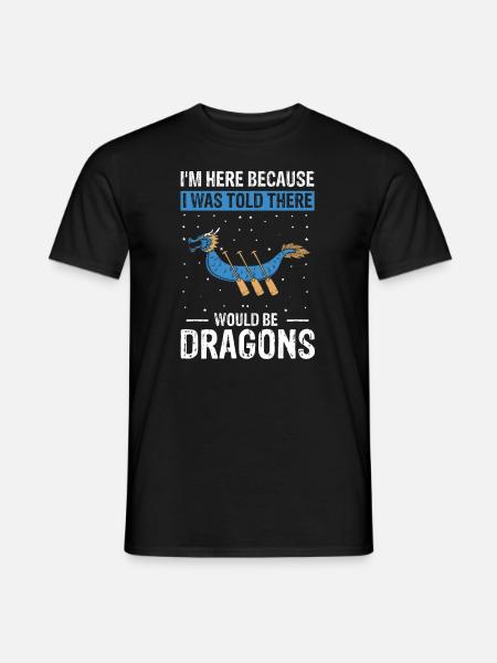 Drachenboot Trainer und Drachenboot - Männer T-Shirt - Schwarz