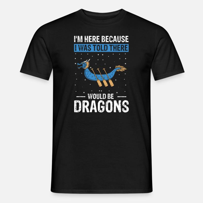 Drachenboot Trainer und Drachenboot - Männer T-Shirt - Schwarz
