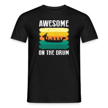 Dragon Boat Paddling for Dragon Boat Race Festival - Men's T-Shirt - black - Front - AI Model Male 178 light (178cm)