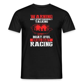 Chinese Boat Race for Dragon Boat Trainers - Men's T-Shirt - black - Front - AI Model Male 178 light (178cm)