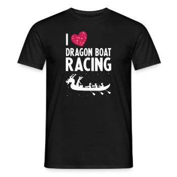 Dragon Boat Racing Theme for Dragon Boating - Men's T-Shirt - black - Front - AI Model Male 178 light (178cm)