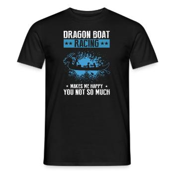 Dragon Boat Racing Chinese Boat Racing Festival - Men's T-Shirt - black - Front - AI Model Male 178 light (178cm)