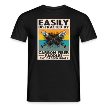 Chinese Boat Race for Dragon Boat Trainers - Men's T-Shirt - black - Front - AI Model Male 178 light (178cm)