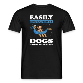 Équipage de bateau-dragon et bateau dragon - T-shirt homme - noir - Devant - AI Model Male 178 light (178cm)