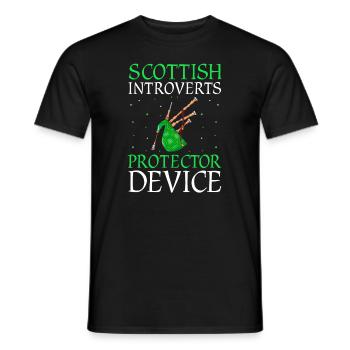Conception de cornemuse pour Scotland Pride et cornemuse - T-shirt homme - noir - Devant - AI Model Male 178 light (178cm)