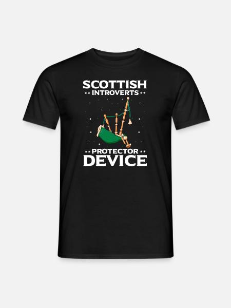 Dudelsack für Dudelsacklehrer und Dudelsackspieler - Männer T-Shirt - Schwarz