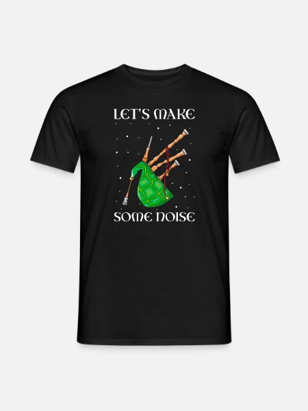 Bagpipe training and bagpipe playing - Men's T-Shirt - black