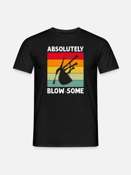 Cornemuse pour instructeurs de cornemuse et cornemuse - T-shirt homme - noir