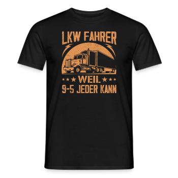 LKW Fahrer Geschenk Brummi Vater Jubiläum - Männer T-Shirt - Schwarz - Vorne - AI Model Male 178 light (178cm)