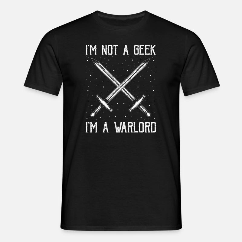 Sværdkamp til live-action rollespil og rollespil - T-shirt til herrer - sort