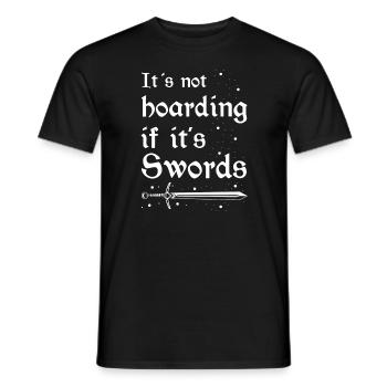 Live-action role-playing game for NPC and RPG role-playing game - Men's T-Shirt - black - Front - AI Model Male 178 light (178cm)