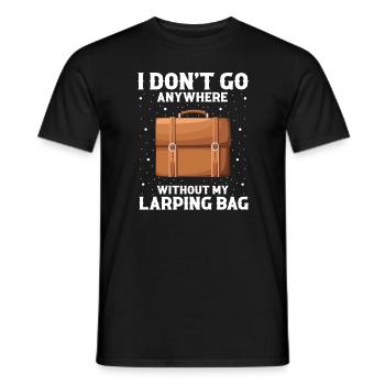 Larping Quote for Roleplaying and Larper - Men's T-Shirt - black - Front - AI Model Male 178 light (178cm)