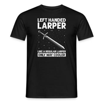Citation de jeu de rôle fantastique pour le combat à l’épée - T-shirt homme - noir - Devant - AI Model Male 178 light (178cm)